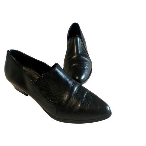 Wild Pair Vintage BlackLeather Women’s 8.5B Western Mules Booties Pointed Y2K - Picture 3 of 13